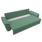 Прямой диван «Нэстор Лайт», ППУ, механизм еврокнижка, рогожка, цвет амур зелёный - Фото 8