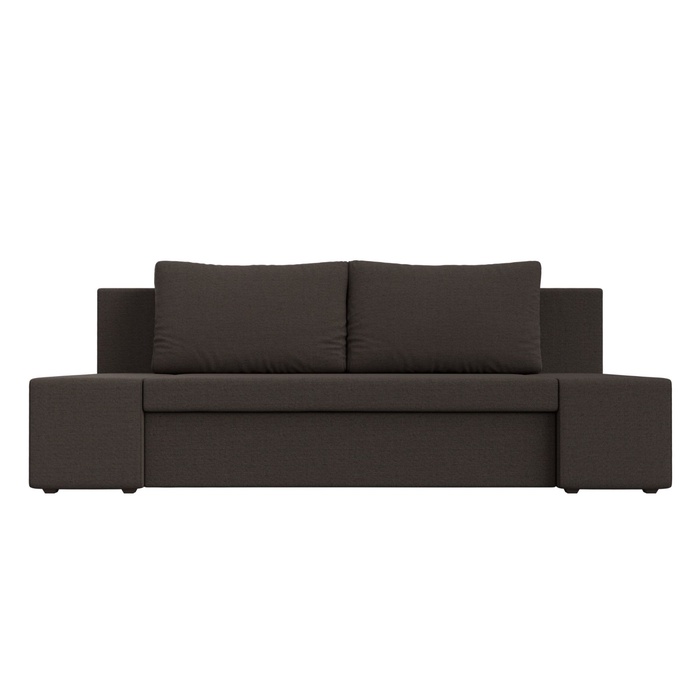 Диван прямой «Сан Марко», ППУ, механизм еврокнижка, рогожка, цвет амур коричневый