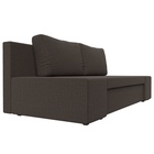 Прямой диван «Сан Марко», ППУ, механизм еврокнижка, рогожка, цвет амур коричневый  (артикул 10842527)  большой выбор товаров оптом и в розницу по низким ценам с доставкой