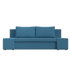 Прямой диван «Сан Марко», ППУ, механизм еврокнижка, рогожка, цвет амур голубой  (артикул 10842529)  большой выбор товаров оптом и в розницу по низким ценам с доставкой