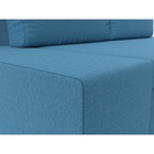 Прямой диван «Сан Марко», ППУ, механизм еврокнижка, рогожка, цвет амур голубой  (артикул 10842529)  большой выбор товаров оптом и в розницу по низким ценам с доставкой