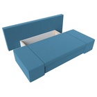 Прямой диван «Сан Марко», ППУ, механизм еврокнижка, рогожка, цвет амур голубой  (артикул 10842529)  большой выбор товаров оптом и в розницу по низким ценам с доставкой