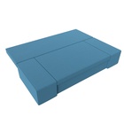 Прямой диван «Сан Марко», ППУ, механизм еврокнижка, рогожка, цвет амур голубой  (артикул 10842529)  большой выбор товаров оптом и в розницу по низким ценам с доставкой