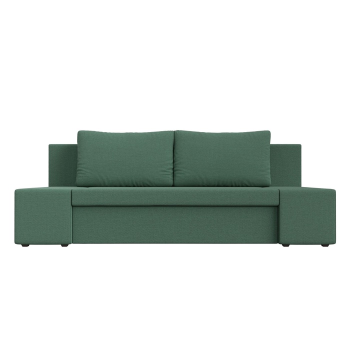 Диван прямой «Сан Марко», ППУ, механизм еврокнижка, рогожка, цвет амур зелёный