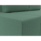 Прямой диван «Сан Марко», ППУ, механизм еврокнижка, рогожка, цвет амур зелёный  (артикул 10842531)  большой выбор товаров оптом и в розницу по низким ценам с доставкой