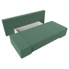 Прямой диван «Сан Марко», ППУ, механизм еврокнижка, рогожка, цвет амур зелёный  (артикул 10842531)  большой выбор товаров оптом и в розницу по низким ценам с доставкой