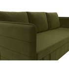 Прямой диван «Слим», ППУ, механизм еврокнижка, микровельвет, цвет зелёный - Фото 3