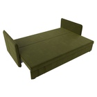 Прямой диван «Слим», ППУ, механизм еврокнижка, микровельвет, цвет зелёный - Фото 7