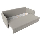 Прямой диван «Слим», ППУ, механизм еврокнижка, рогожка, цвет амур бежевый  (артикул 10842539)  большой выбор товаров оптом и в розницу по низким ценам с доставкой