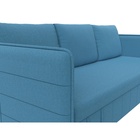 Диван прямой «Слим», ППУ, механизм еврокнижка, рогожка, цвет амур голубой  (артикул 10842543)  большой выбор товаров оптом и в розницу по низким ценам с доставкой