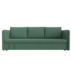 Прямой диван «Слим», ППУ, механизм еврокнижка, рогожка, цвет амур зелёный  (артикул 10842544)  большой выбор товаров оптом и в розницу по низким ценам с доставкой