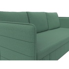 Прямой диван «Слим», ППУ, механизм еврокнижка, рогожка, цвет амур зелёный  (артикул 10842544)  большой выбор товаров оптом и в розницу по низким ценам с доставкой