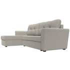 Угловой диван «Амстердам Лайт», ППУ, левый, еврокнижка, рогожка, цвет амур бежевый  (артикул 10842557)  большой выбор товаров оптом и в розницу по низким ценам с доставкой