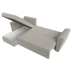 Угловой диван «Амстердам Лайт», ППУ, левый, еврокнижка, рогожка, цвет амур бежевый  (артикул 10842557)  большой выбор товаров оптом и в розницу по низким ценам с доставкой