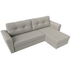 Угловой диван «Амстердам Лайт», ППУ, правый, еврокнижка, рогожка, цвет амур бежевый  (артикул 10842563)  большой выбор товаров оптом и в розницу по низким ценам с доставкой