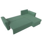 Угловой диван «Амстердам Лайт», ППУ, правый, еврокнижка, рогожка, цвет амур зелёный  (артикул 10842567)  большой выбор товаров оптом и в розницу по низким ценам с доставкой