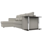 Угловой диван «Атланта Лайт», ППУ, левый, еврокнижка, рогожка, цвет амур бежевый  (артикул 10842568)  большой выбор товаров оптом и в розницу по низким ценам с доставкой