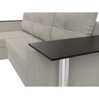 Угловой диван «Атланта Лайт», ППУ, левый, еврокнижка, рогожка, цвет амур бежевый  (артикул 10842568)  большой выбор товаров оптом и в розницу по низким ценам с доставкой