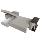 Угловой диван «Атланта Лайт», ППУ, левый, еврокнижка, рогожка, цвет амур бежевый  (артикул 10842568)  большой выбор товаров оптом и в розницу по низким ценам с доставкой