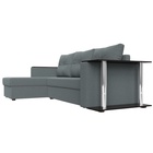 Угловой диван «Атланта Лайт», ППУ, левый, еврокнижка, рогожка, цвет амур серый  (артикул 10842571)  большой выбор товаров оптом и в розницу по низким ценам с доставкой