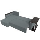 Угловой диван «Атланта Лайт», ППУ, левый, еврокнижка, рогожка, цвет амур серый  (артикул 10842571)  большой выбор товаров оптом и в розницу по низким ценам с доставкой