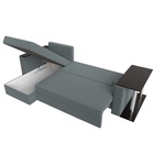 Угловой диван «Атланта Лайт», ППУ, левый, еврокнижка, рогожка, цвет амур серый  (артикул 10842571)  большой выбор товаров оптом и в розницу по низким ценам с доставкой