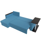 Диван угловой «Атланта Лайт», ППУ, левый, еврокнижка, рогожка, цвет амур голубой  (артикул 10842572)  большой выбор товаров оптом и в розницу по низким ценам с доставкой