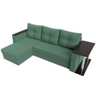 Угловой диван «Атланта Лайт», ППУ, левый, еврокнижка, рогожка, цвет амур зелёный  (артикул 10842573)  большой выбор товаров оптом и в розницу по низким ценам с доставкой