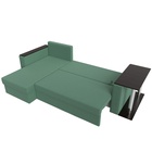 Угловой диван «Атланта Лайт», ППУ, левый, еврокнижка, рогожка, цвет амур зелёный  (артикул 10842573)  большой выбор товаров оптом и в розницу по низким ценам с доставкой