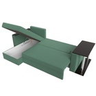 Угловой диван «Атланта Лайт», ППУ, левый, еврокнижка, рогожка, цвет амур зелёный  (артикул 10842573)  большой выбор товаров оптом и в розницу по низким ценам с доставкой