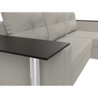 Угловой диван «Атланта Лайт», ППУ, правый, еврокнижка, рогожка, цвет амур бежевый  (артикул 10842574)  большой выбор товаров оптом и в розницу по низким ценам с доставкой