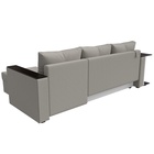 Угловой диван «Атланта Лайт», ППУ, правый, еврокнижка, рогожка, цвет амур бежевый  (артикул 10842574)  большой выбор товаров оптом и в розницу по низким ценам с доставкой