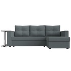 Угловой диван «Атланта Лайт», ППУ, правый, еврокнижка, рогожка, цвет амур серый  (артикул 10842576)  большой выбор товаров оптом и в розницу по низким ценам с доставкой