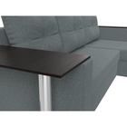 Угловой диван «Атланта Лайт», ППУ, правый, еврокнижка, рогожка, цвет амур серый  (артикул 10842576)  большой выбор товаров оптом и в розницу по низким ценам с доставкой