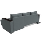 Угловой диван «Атланта Лайт», ППУ, правый, еврокнижка, рогожка, цвет амур серый  (артикул 10842576)  большой выбор товаров оптом и в розницу по низким ценам с доставкой