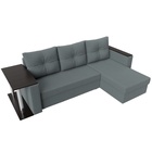 Угловой диван «Атланта Лайт», ППУ, правый, еврокнижка, рогожка, цвет амур серый  (артикул 10842576)  большой выбор товаров оптом и в розницу по низким ценам с доставкой