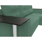 Угловой диван «Атланта Лайт», ППУ, правый, еврокнижка, рогожка, цвет амур зелёный  (артикул 10842578)  большой выбор товаров оптом и в розницу по низким ценам с доставкой