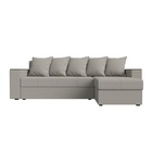 Угловой диван «Дубай Лайт», ППУ, правый, механизм еврокнижка, рогожка, цвет амур бежевый  (артикул 10842585)  большой выбор товаров оптом и в розницу по низким ценам с доставкой