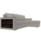 Угловой диван «Дубай Лайт», ППУ, правый, механизм еврокнижка, рогожка, цвет амур бежевый  (артикул 10842585)  большой выбор товаров оптом и в розницу по низким ценам с доставкой