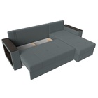 Угловой диван «Дубай Лайт», ППУ, правый, механизм еврокнижка, рогожка, цвет амур серый  (артикул 10842587)  большой выбор товаров оптом и в розницу по низким ценам с доставкой