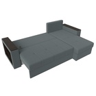 Угловой диван «Дубай Лайт», ППУ, правый, механизм еврокнижка, рогожка, цвет амур серый  (артикул 10842587)  большой выбор товаров оптом и в розницу по низким ценам с доставкой