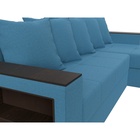 Угловой диван «Дубай Лайт», ППУ, правый, механизм еврокнижка, рогожка, цвет амур голубой  (артикул 10842588)  большой выбор товаров оптом и в розницу по низким ценам с доставкой