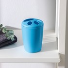 Подставка для зубных щёток Aqua, цвет голубая лагуна - Фото 3