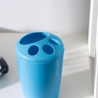 Подставка для зубных щёток Aqua, цвет голубая лагуна - Фото 4