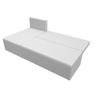 Диван угловой «Поло», ППУ, левый угол, механизм еврокнижка, экокожа, цвет белый - Фото 11