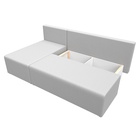 Угловой диван «Поло», ППУ, левый угол, еврокнижка, экокожа, цвет белый - Фото 6