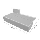 Угловой диван «Поло», ППУ, левый угол, еврокнижка, экокожа, цвет белый - Фото 9