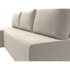 Угловой диван «Поло», ППУ, левый угол, еврокнижка, цвет бежевый  (артикул 10842606)  большой выбор товаров оптом и в розницу по низким ценам с доставкой