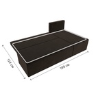 Угловой диван «Поло», ППУ, правый угол, еврокнижка, микровельвет, цвет коричневый  (артикул 10842607)  большой выбор товаров оптом и в розницу по низким ценам с доставкой