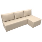 Угловой диван «Поло», ППУ, правый угол, еврокнижка, экокожа, цвет бежевый - Фото 4